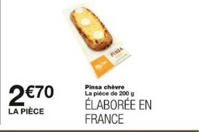 Pinsa chèvre