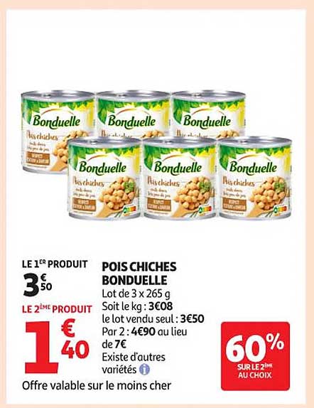 Pois Chiches Bonduelle