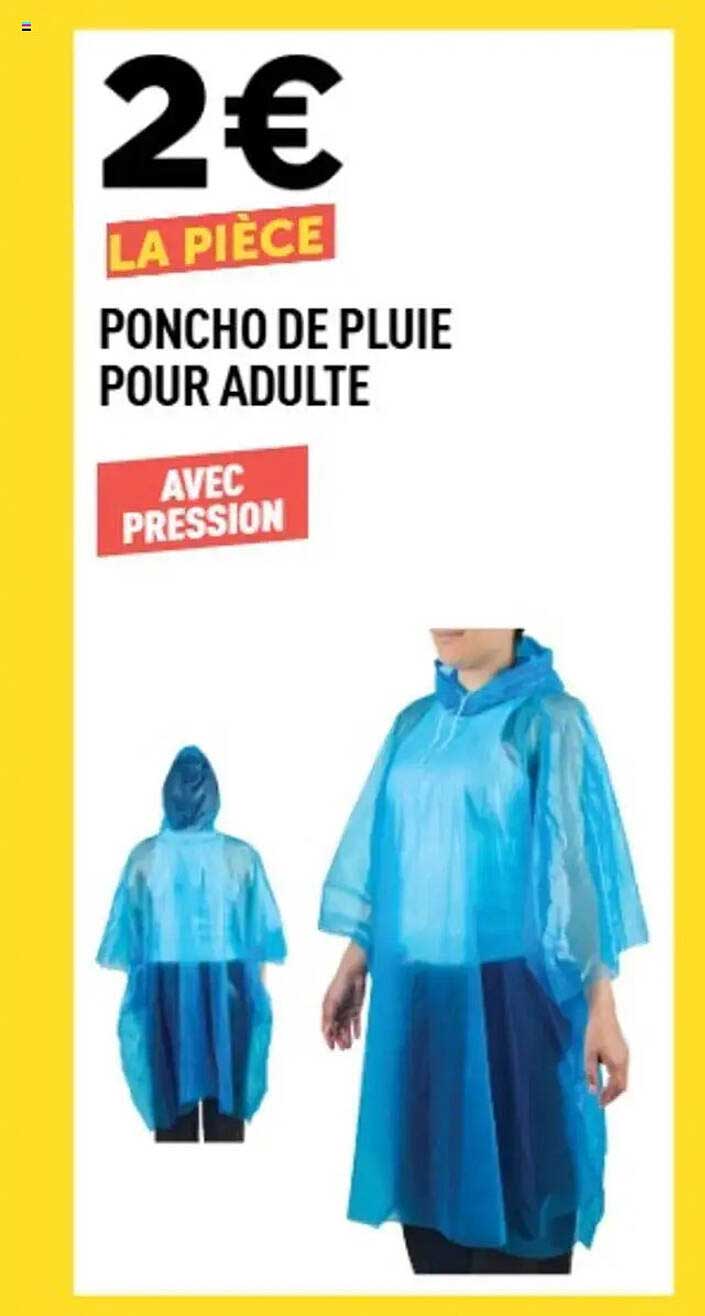Poncho de pluie pour adulte