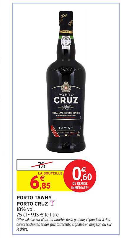 PORTO TAWNY PORTO CRUZ 18% VOL.