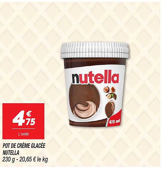 POT DE CRÈME GLACÉE NUTELLA