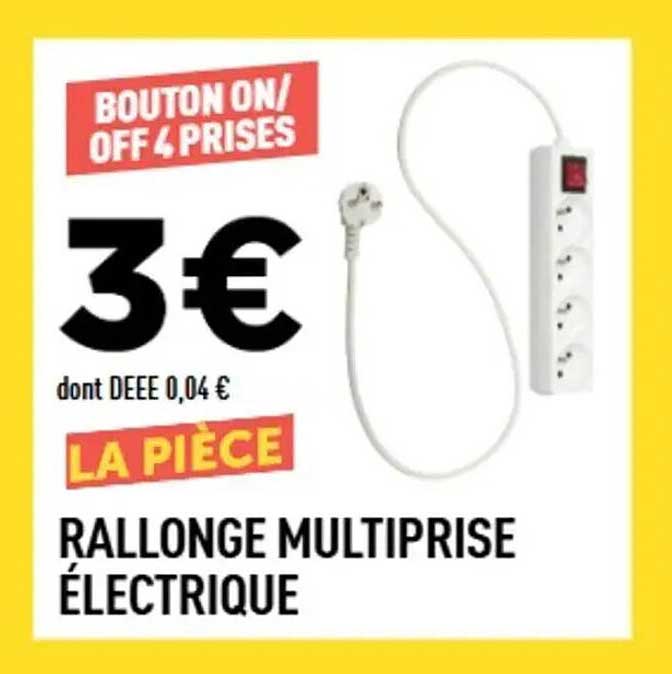 RALLONGE MULTIPRISE ÉLECTRIQUE