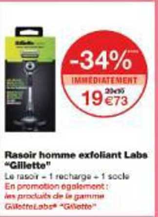 Rasoir homme exfoliant Labs “Gillette”