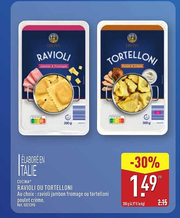 RAVIOLI OU TORTELLONI