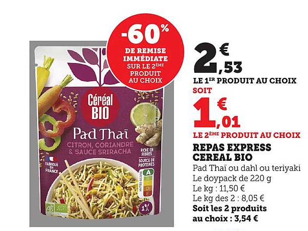 REPAS EXPRESS CEREAL BIO
