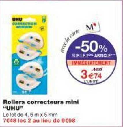 Rollers correcteurs mini “UHU”