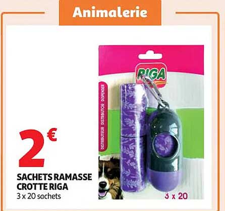 SACHETS RAMASSE CROTTES RIGA 3 x 20 sachets