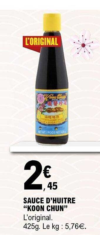 SAUCE D'HUITRE "KOON CHUN"