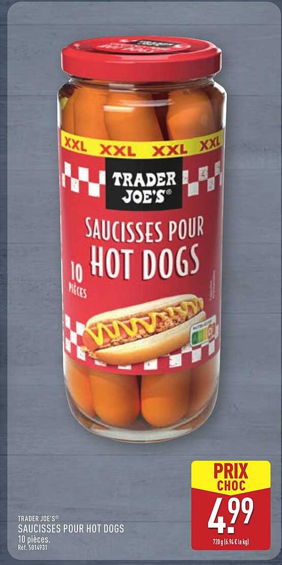 SAUCISSES POUR HOT DOGS