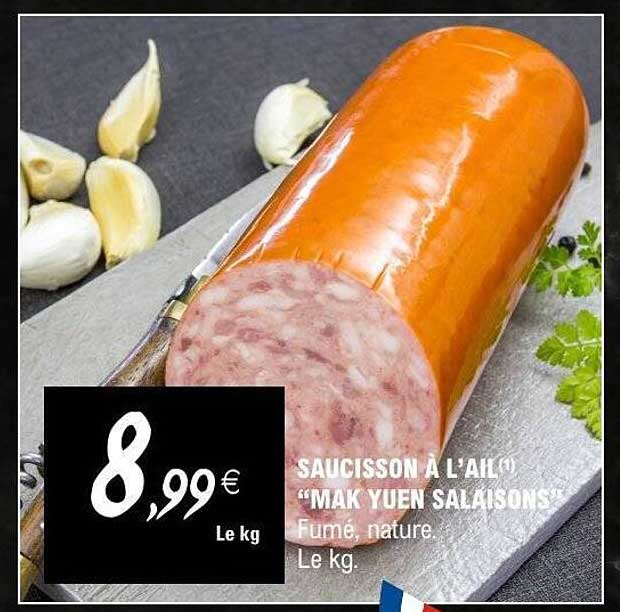 SAUCISSON À L'AIL "MAK YUEN SALAISONS"