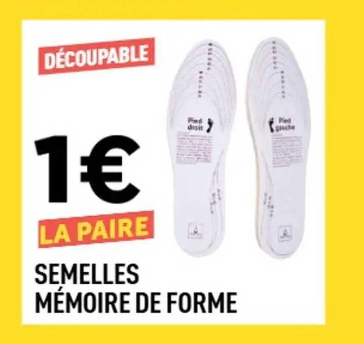 SEMELLES MÉMOIRE DE FORME