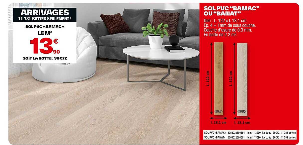 SOL PVC « BAMAC » OU « BANAT »