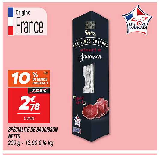 SPÉCIALITÉ DE SAUCISSON NETTO