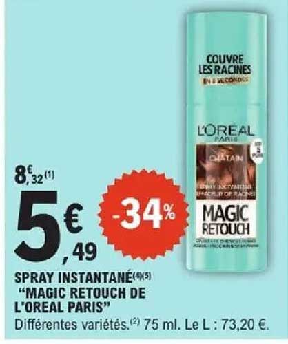 SPRAY INSTANTANÉ "MAGIC RETOUCH DE L'OREAL PARIS"