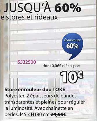 Store enrouleur duo TOKE