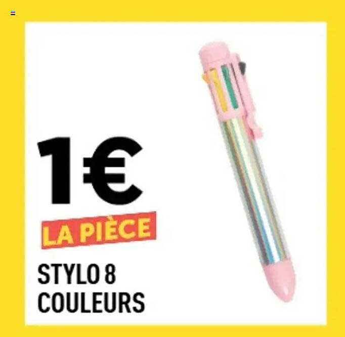 STYLO 8 COULEURS