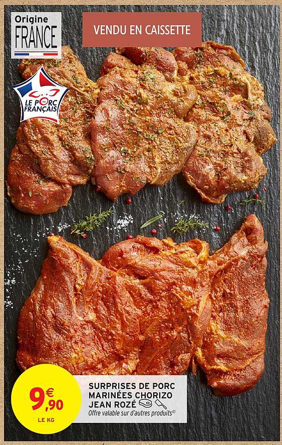 SURPRISES DE PORC MARINÉES CHORIZO JEAN ROZÉ