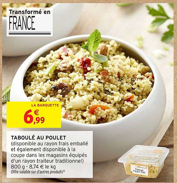 TABOULÉ AU POULET