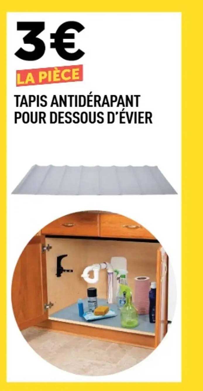 TAPIS ANTIDÉRAPANT POUR DESSOUS D'ÉVIER