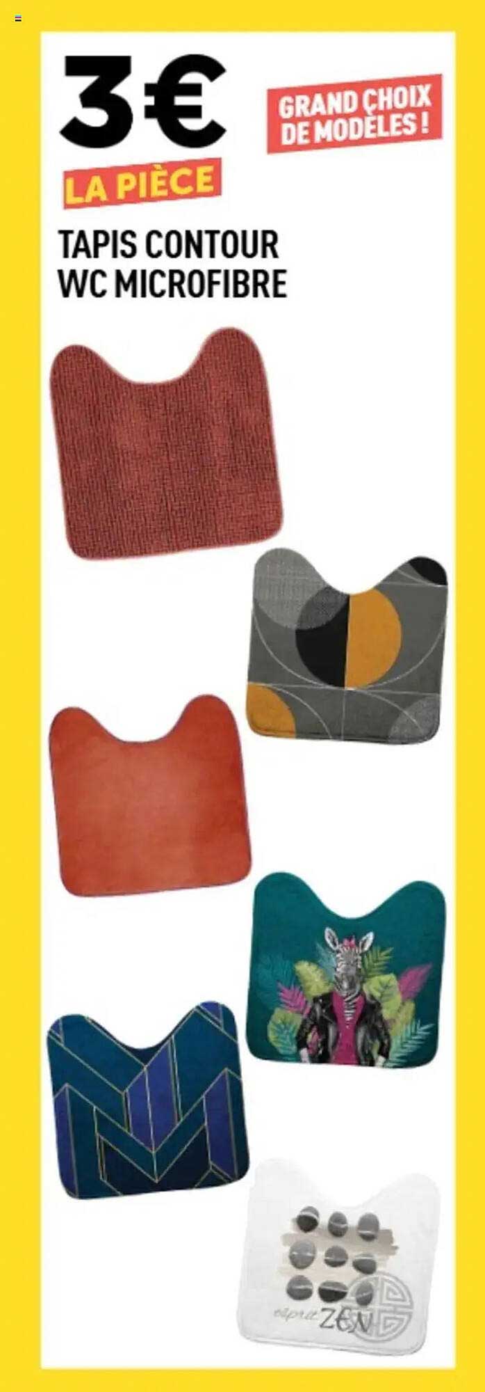 TAPIS CONTOUR WC MICROFIBRE