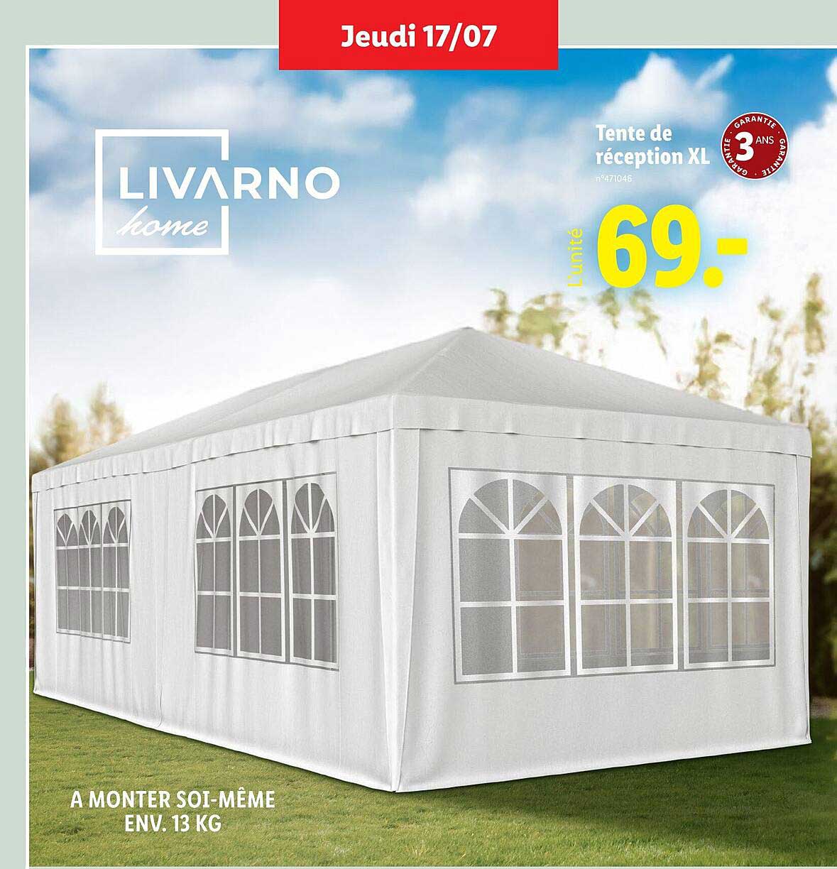 Tente de réception XL