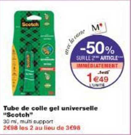 Tube de colle gel universelle "Scotch"