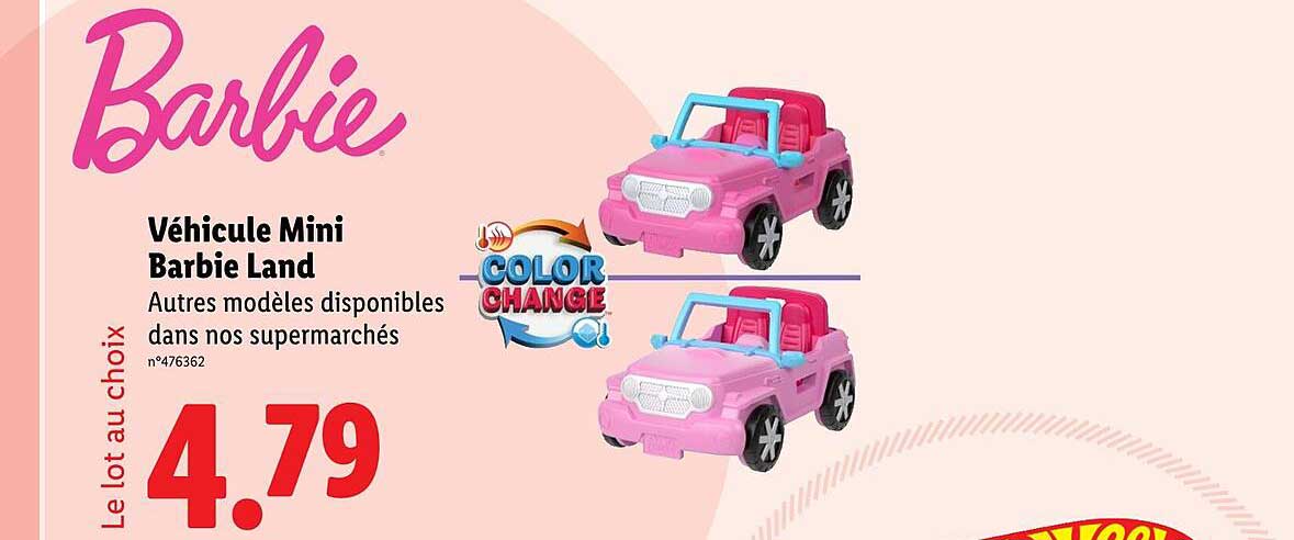 Véhicule Mini Barbie Land