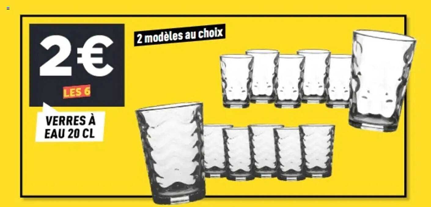 VERRES À EAU 20 CL
