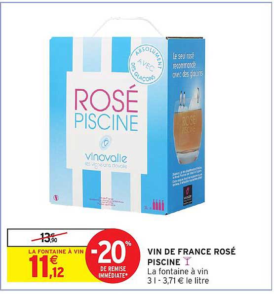 VIN DE FRANCE ROSÉ PISCINE