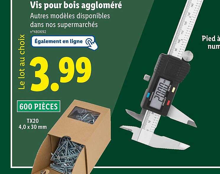 Vis pour bois aggloméré