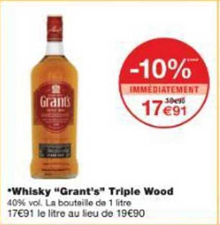 Whisky “Grant's” Triple Wood