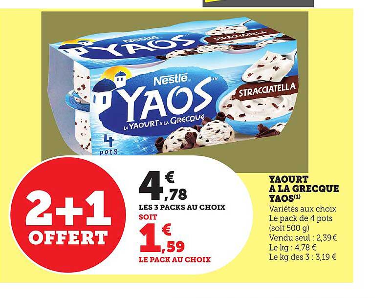 YAOURT A LA GRECQUE YAOS