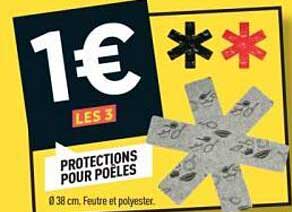 1€ LES 3 PROTECTIONS POUR POÊLES