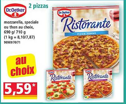 2 pizzas Dr.Oetker Ristorante