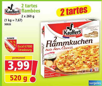 2 tartes flambées