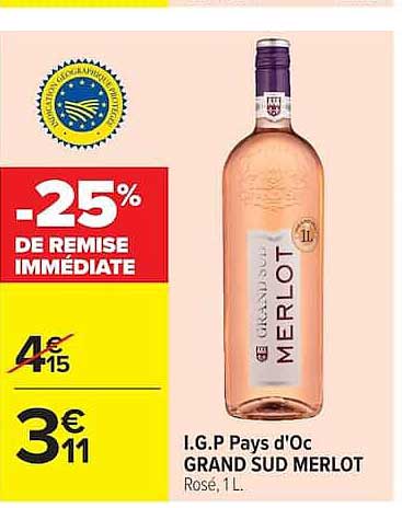 -25% DE REMISE IMMEDIATE