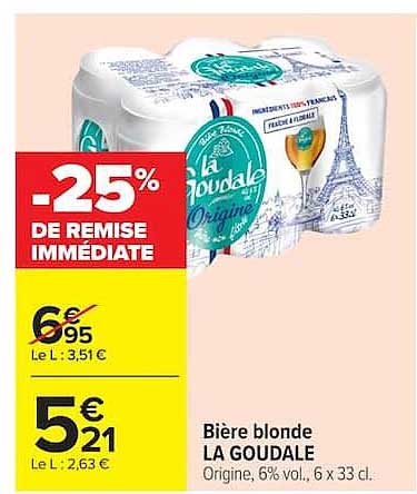 -25% DE REMISE IMMÉDIATE