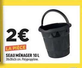 2€ LA PIÈCE SEAU MÉNAGER 10L