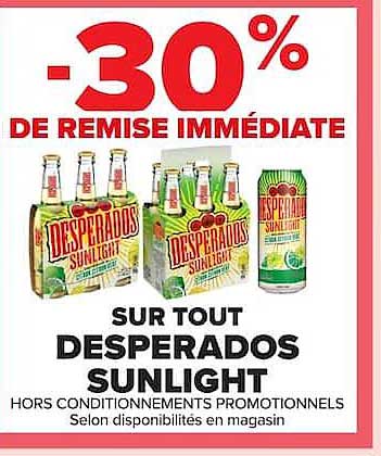 -30% DE REMISE IMMÉDIATE
