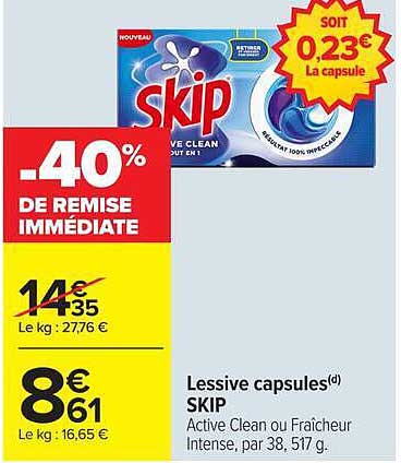 -40% DE REMISE IMMÉDIATE