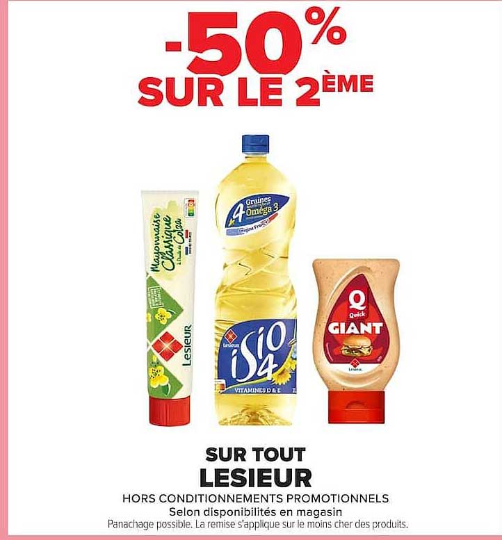 -50% SUR LE 2ÈME