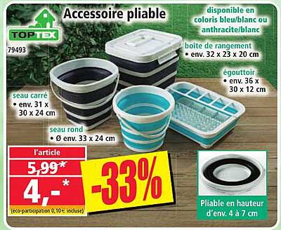 Accessoire pliable