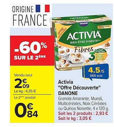 Activia "Offre Découverte" DANONE