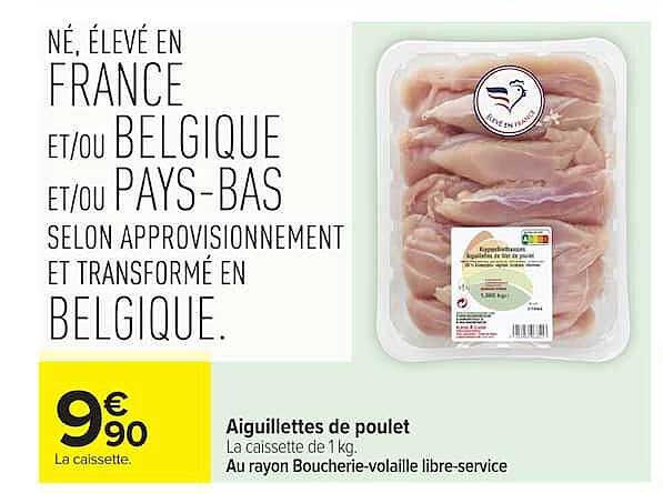 Aiguillettes de poulet