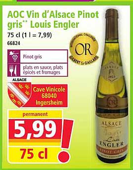 AOC Vin d'Alsace Pinot gris "Louis Engler"