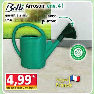 Arrosoir, env. 4 l