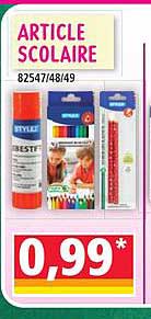 ARTICLE SCOLAIRE