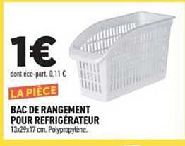 BAC DE RANGEMENT POUR RÉFRIGÉRATEUR