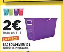 BAC SOUS-ÉVIER 10 L