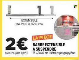 BARRE EXTENSIBLE À SUSPENDRE